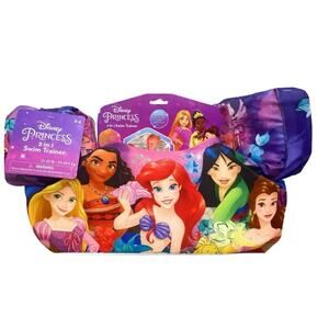 New Disney PRINCESS 2 in 1 Swim Trainer Age 2-4/33-45Lb) Beach pool lake fun